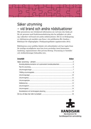 Fördjupningsblad 2012 Utrymning i pdf-format - Handisam