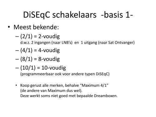 Disecq en schakelingen - De Transponder