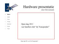Hardware presentatie door Erik (iemand) - De Transponder