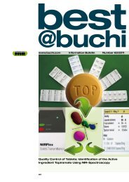 Quality Control of Tablets: Identification of the ... - BÜCHI Labortechnik