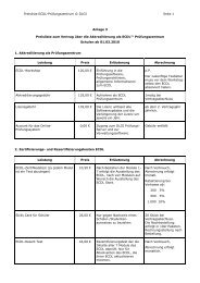 Preisliste ECDL-Prüfungszentrum © DLGI Seite 1 Anlage 3 ...