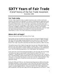 SIXTY Years of Fair Trade - European Fair Trade Association