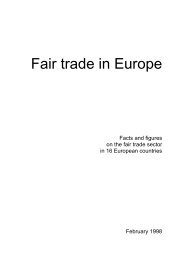 FAIR TRADE IN EUROPE - European Fair Trade Association