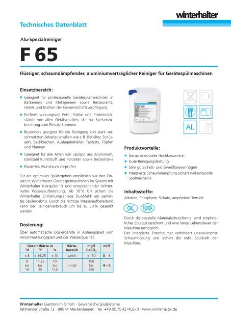 Technisches Datenblatt