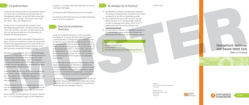 Muster-Flyer: Energetisch sanieren und bauen lohnt sich