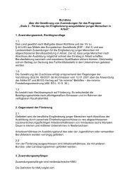 Richtlinie über die Zuwendungsgewährung - Kreishandwerkerschaft ...