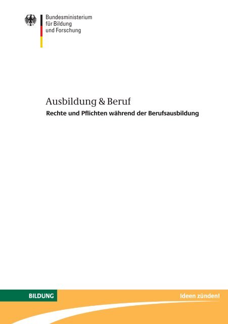 Ausbildung & Beruf - Alle Achtung!