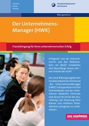 UnternehmensManager - Handwerkskammer Dortmund