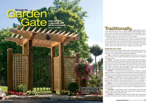 Through the Garden Gate Design and build a unique gated arbor ...