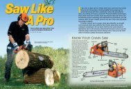 KNOW YOUR CHAIN SAW - Handyman Club of America