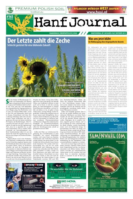 Der Letzte zahlt die Zeche - Hanfjournal