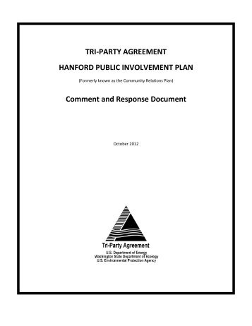 Comment and Response Document - Hanford Site