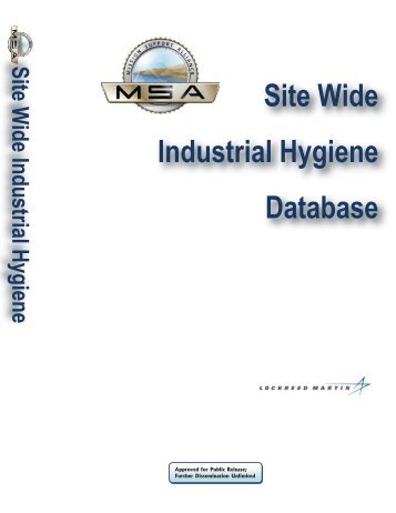 DOE-0351, Site-Wide Industrial Hygiene Database ... - Hanford Site