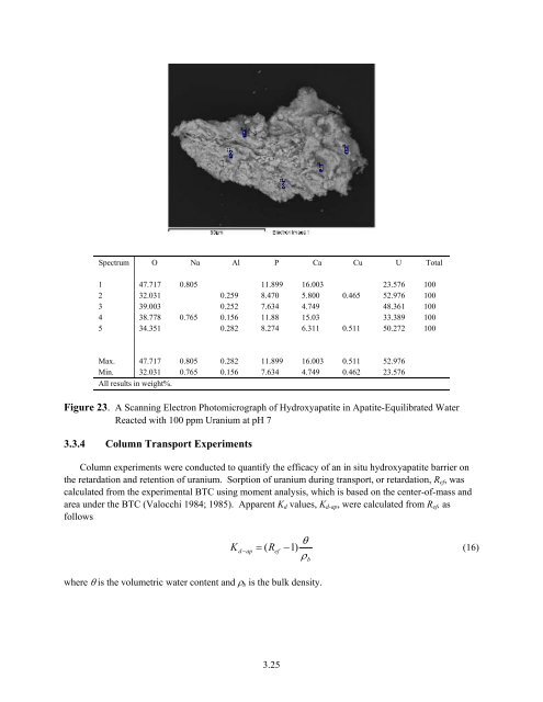 Interim Report - Hanford Site