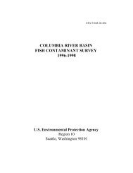 columbia river basin fish contaminant survey 1996 - Environmental ...