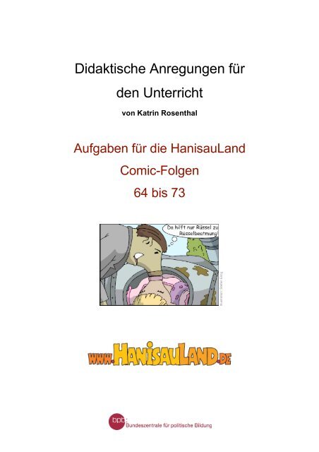 Arbeitsblatt Folge 73 Hanisauland