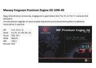 Massey Ferguson Premium Engine Oil 10W-40 - Hanki-Ker Kft.