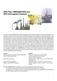 QPS Fiber VIBROMETERS and HPS Interrogation Systems