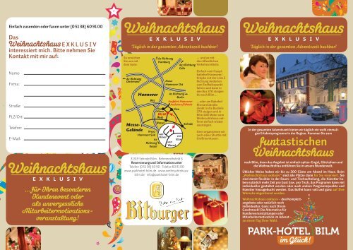 Weihnachtshaus exklusiv (PDF) - Hannover Locations