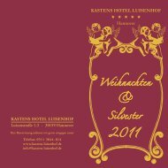 Weihnachten & Silvester - Kastens Hotel Luisenhof