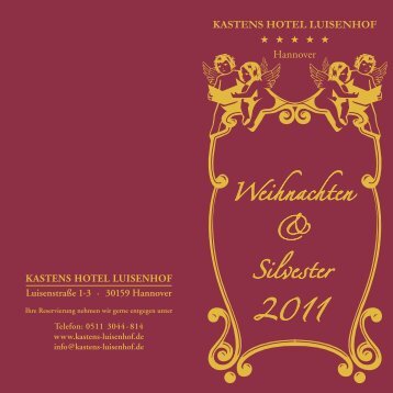 Weihnachten & Silvester - Kastens Hotel Luisenhof