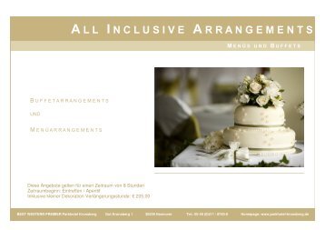 Hochzeitsarrangements (PDF) - Hannover Locations
