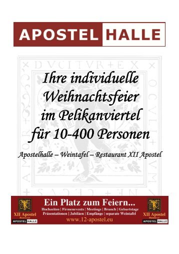 Weihnachtsfeiern (PDF) - Hannover Locations