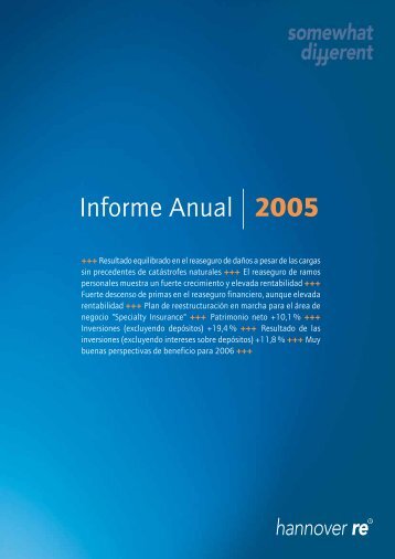 Informe Anual 2005 - Hannover Re