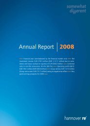 Annual Report 2008 - Hannover Re