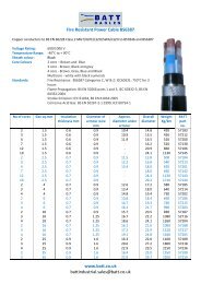 Fire Resistant Power Cable BS6387 - Batt Cables