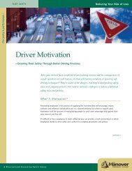 Driver Motivation - The Hanover Insurance Company