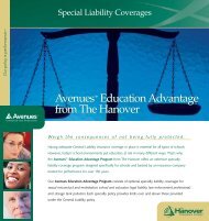 115-1016 Special Liability Insert - The Hanover Insurance Company