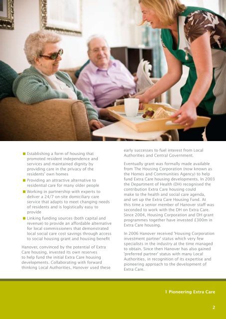 20 Years of Extra Care: A Review - Hanover