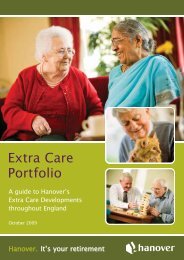 see our Extra Care Portfolio - Hanover