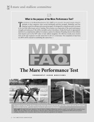 MPT FACTS Article - the American Hanoverian Society!