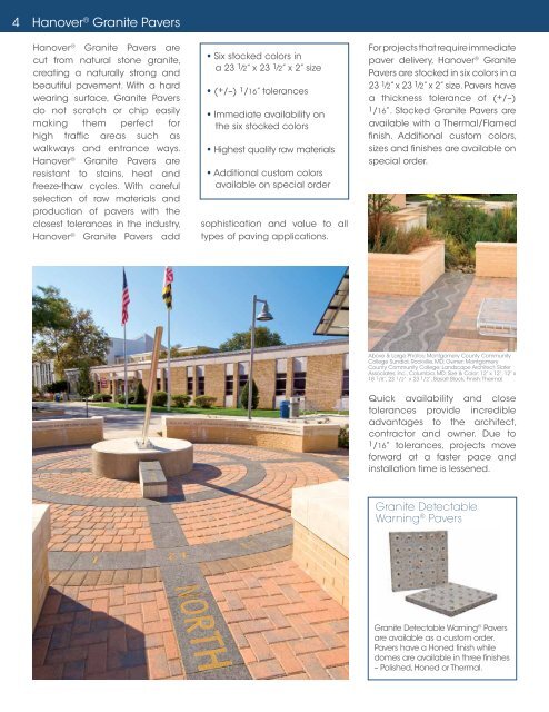 Hanover® Architectural Products | Hanover® Granite Pavers