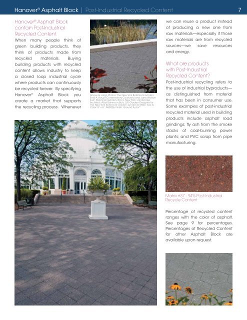 Hanover® Architectural Products | Hanover® Asphalt Block