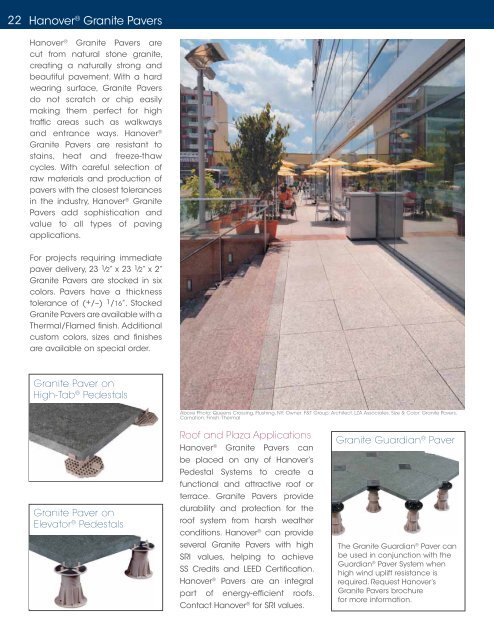 Hanover® Architectural Products | Hanover® Roof and Plaza Pavers