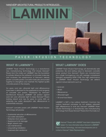 5815 - LAMININ™ Flyer - Hanover® Architectural Products