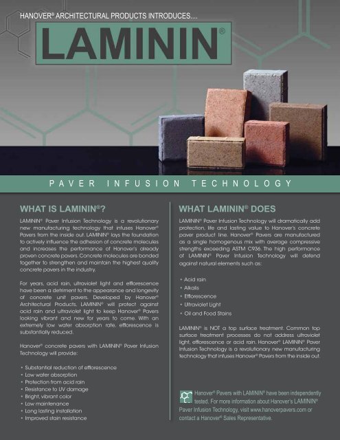 5815 - LAMININ™ Flyer - Hanover® Architectural Products