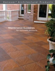 Maintenance Guidelines - Hanover® Architectural Products