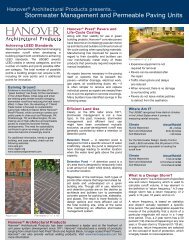 3901 – Permeable Fact Sheet - Hanover® Architectural Products