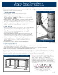 StayBar® Installation Guidelines