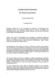 Gandhi und die Deutschen (pdf) - Hans-Georg Wieck