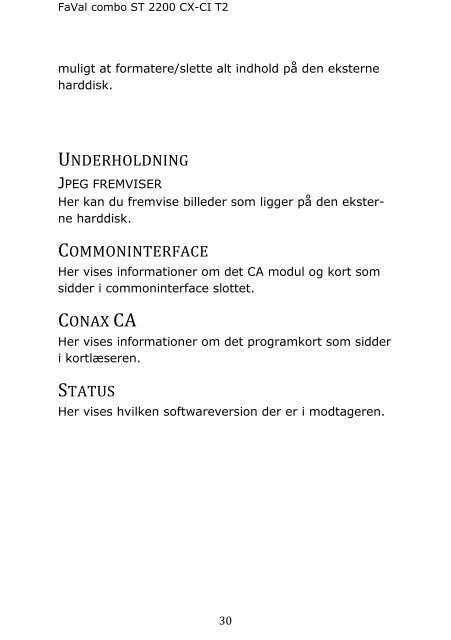 1 Manual FaVal combo ST 2200 CX-CI T2 Version 2.4 - Max Nordic