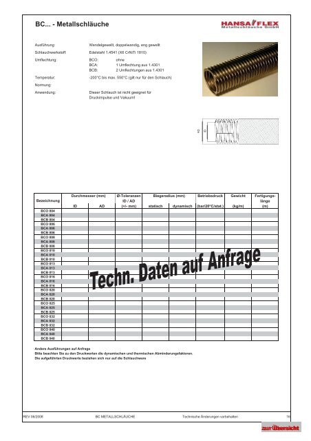 PDF Katalog von Metall - Hansa-Flex