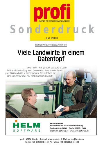 Viele Landwirte in einem Datentopf - HANSA Landhandel