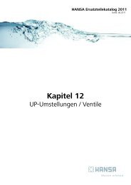 HANSA-Standeinlauf für Sitzwaschbecken