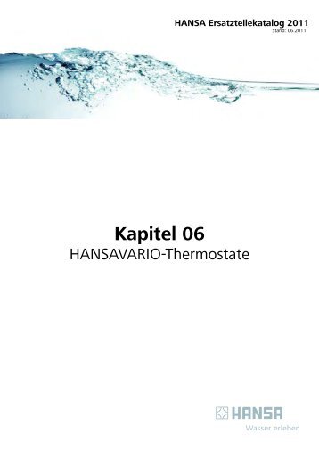 Thermostate - Unterputzkörper - Hansa