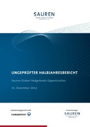 UNGEPRÜFTER HALBJAHRESBERICHT - Sauren